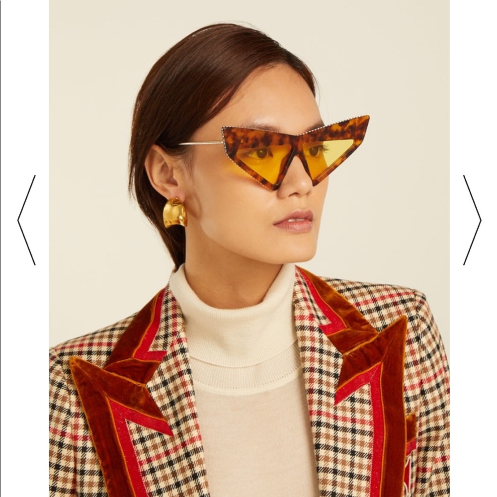 New Authentic Gucci Hollywood Forever Cat Eye Sunglasses Price Firm